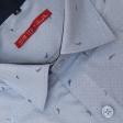 Print Blue Shirt : Slim