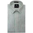 Stripes Light Green Shirt : Business