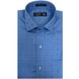 Checks Dark Blue Shirt : Business