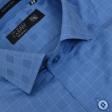 Checks Dark Blue Shirt : Business