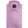 Checks Pink Shirt : Business