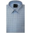 Checks Blue Shirt : Business