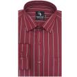 Stripes Maroon Shirt : Business