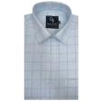 Checks Blue Shirt : Business