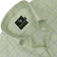 Checks Light Green Shirt : Business