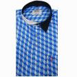 Print Blue Shirt : Ditto