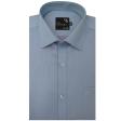 Self Design Blue Shirt : Business