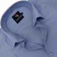 Plain Dark Blue Shirt : Business