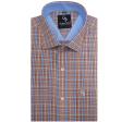 Checks Brown Shirt : Business