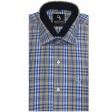 Checks Blue Shirt : Business