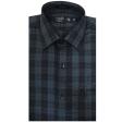 Self Design Dark Green Shirt : Business