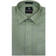 Stripes Light Green Shirt : Business