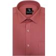 Self Design Peach Shirt : Business