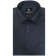 Self Design Dark Gray Shirt : Business