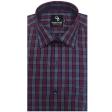 Checks Maroon Shirt : Business