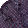 Checks Maroon Shirt : Business
