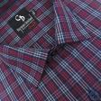 Checks Maroon Shirt : Business