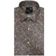 Print Brown Shirt : Party