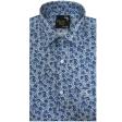 Print Navy Blue Shirt : Party