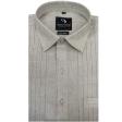 Self Design Fawn Shirt : Business