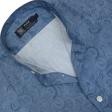 Print Blue Shirt : Party