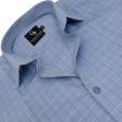 Checks Blue Shirt : Business