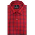 Checks Red Shirt : Business