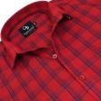 Checks Red Shirt : Business