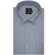 Self Design Blue Shirt : Business