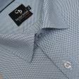 Self Design Blue Shirt : Business