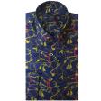 Print Navy Blue Shirt : Ditto