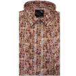 Print Brown Shirt : Party