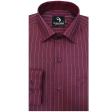 Stripes Maroon Shirt : Business