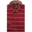 Stripes Maroon Shirt : Business