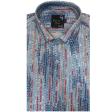 Print Blue Shirt : Party