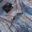 Print Blue Shirt : Party