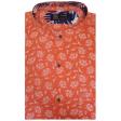 Print Peach Shirt : Party