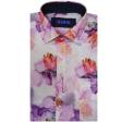 Print Purple Shirt : Slim