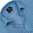 Stripes Blue Shirt : Business