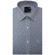 Print Blue Shirt : Party