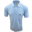 Print Light Blue T-shirt : Regular