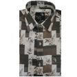 Print Brown Shirt : Party