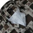 Print Brown Shirt : Party