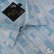 Print Aqua Blue Shirt : Party