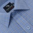 Checks Blue Shirt : Business