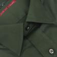 Plain Dark Green Shirt : Slim
