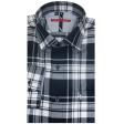 Checks Navy Blue Shirt : Slim