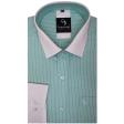 Stripes Light Green Shirt : Business