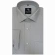 Self Design Light Gray Shirt : Business