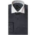 Plain Dark Gray Shirt : Business